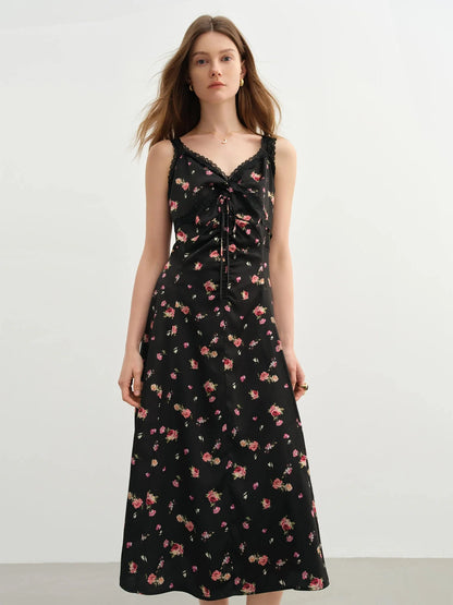 Plus-Size Lace Strapless Dress Slimming Summer Long Dress